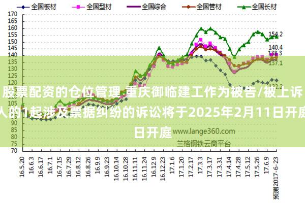 股票配资的仓位管理 重庆御临建工作为被告/被上诉人的1起涉及票据纠纷的诉讼将于2025年2月11日开庭