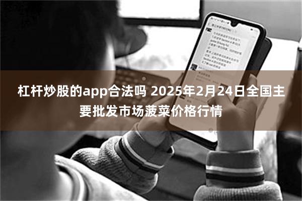 杠杆炒股的app合法吗 2025年2月24日全国主要批发市场菠菜价格行情